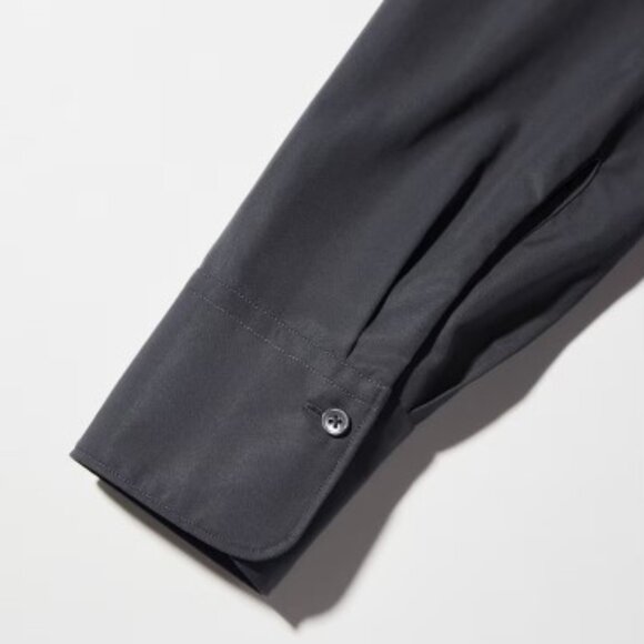 +J Uniqlo - SUPIMA Cotton Long Sleeve Stand Collar Shirt Jacket - Size XXS - Picture 6 of 16